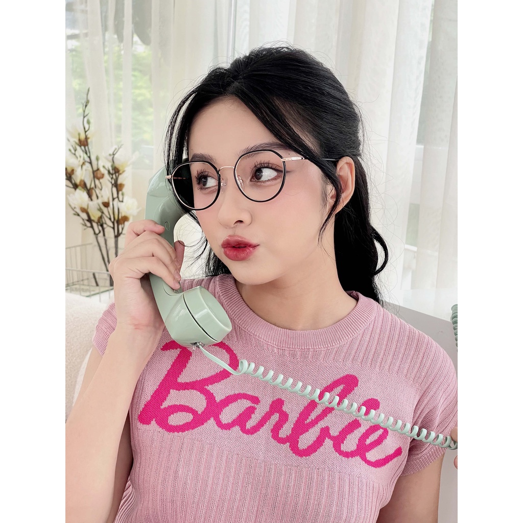 Gọng kính kim loại tròn nam nữ LILYEYEWEAR cứng cáp chắc chắn kiểu dáng thời thượng dễ đeo LM276