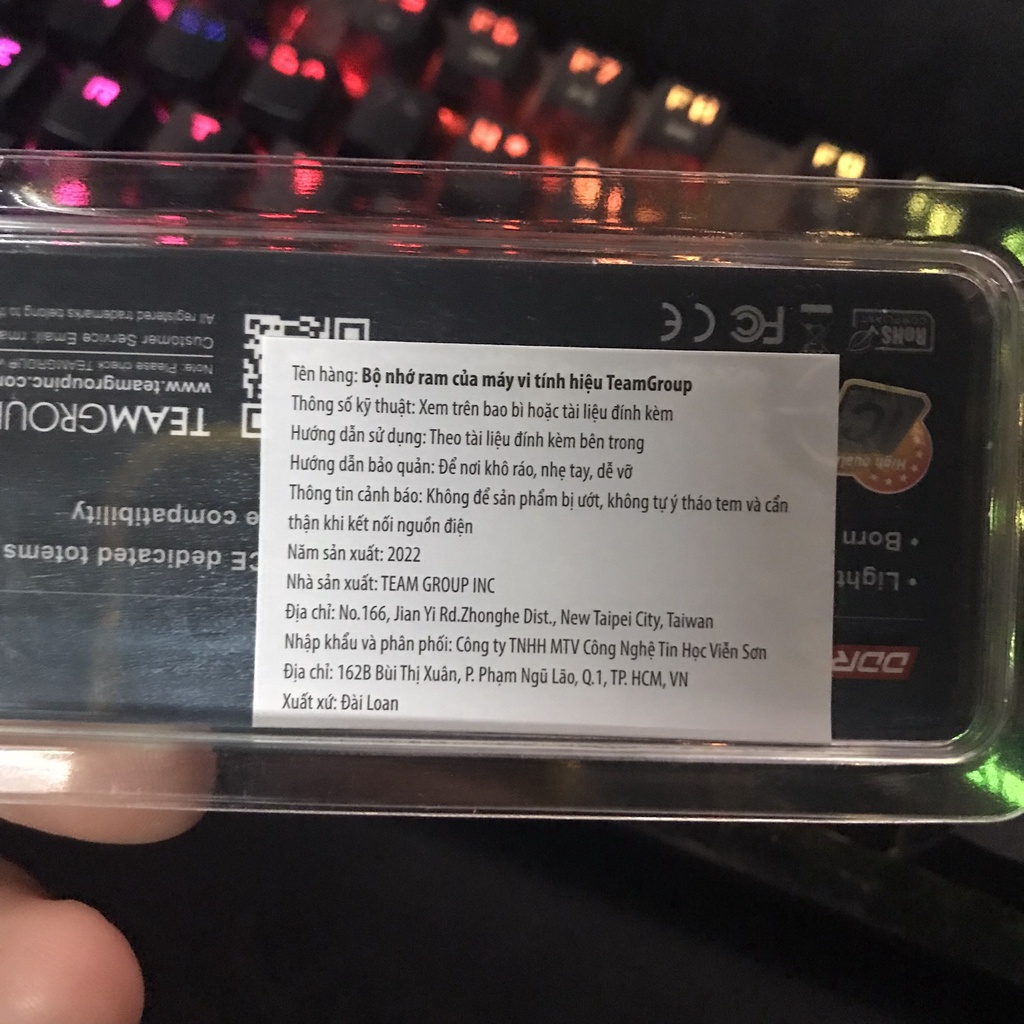 Ram PC TeamGroup T-Force Zeus DDR4 8GB 2666Mhz Chính Hãng - Viễn Sơn Phân Phối Bảo Hành 5 Năm
