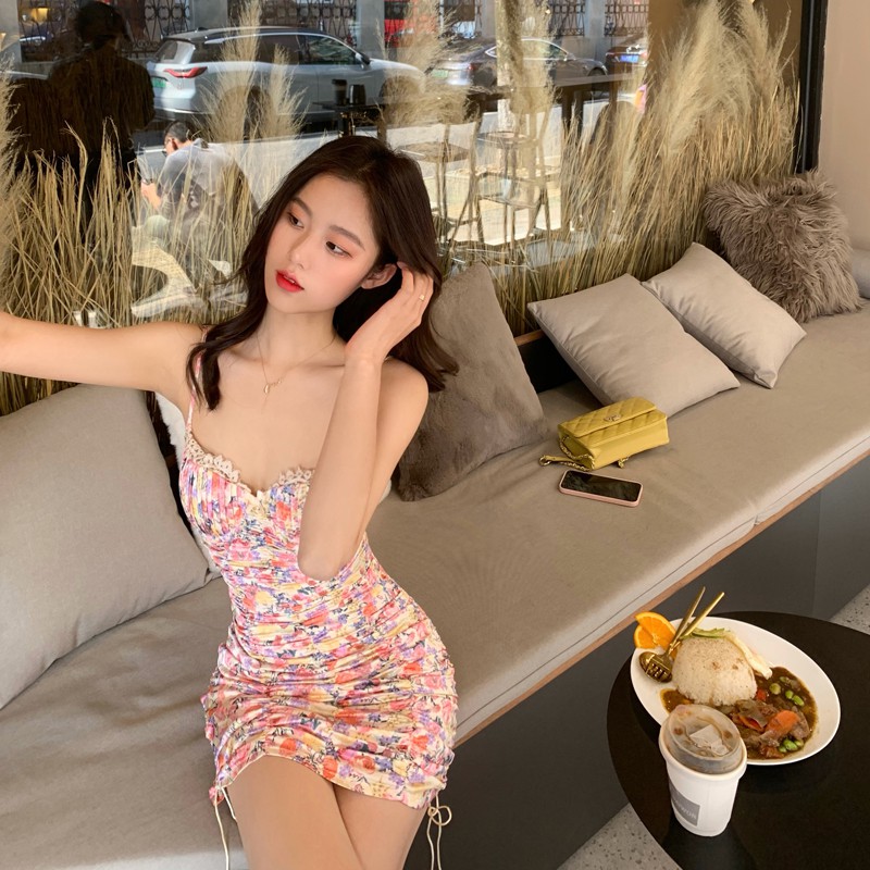 Đầm Ôm Cổ Yếm Phong Cách Hàn Quốc Gợi Cảm Cho Nữ | BigBuy360 - bigbuy360.vn