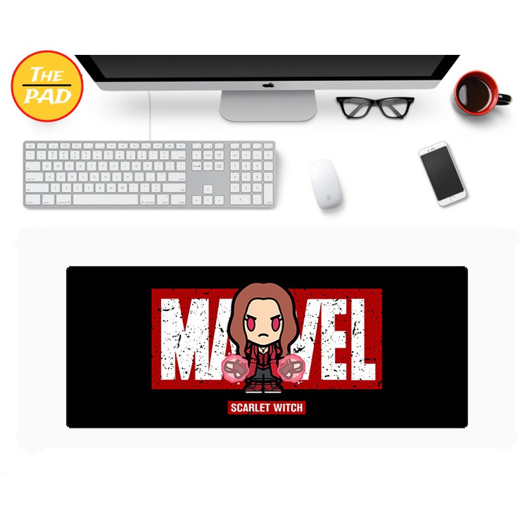 Lót Chuột Marvel Cỡ Lớn 30x80 cm, In Hình Siêu Anh Hùng, 12 Mẫu Đẹp, Chất Liệu Cao Su Tự Nhiên