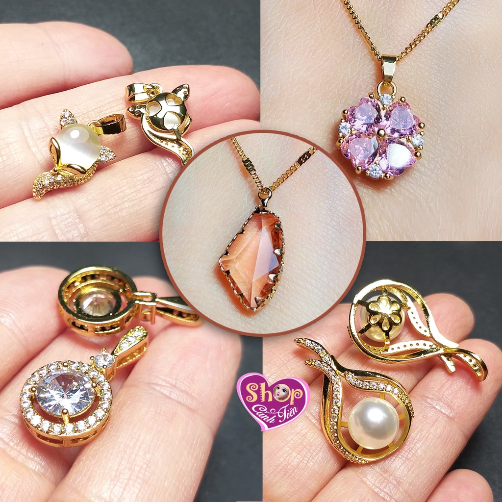 Mặt Dây chuyền Đính Đá Cao cấp Lấp lánh Rất Đẹp (Nhiều Mẫu)