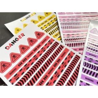 [Danger] Sticker decal trang trí dải băng cảnh báo Danger _ #hana.land