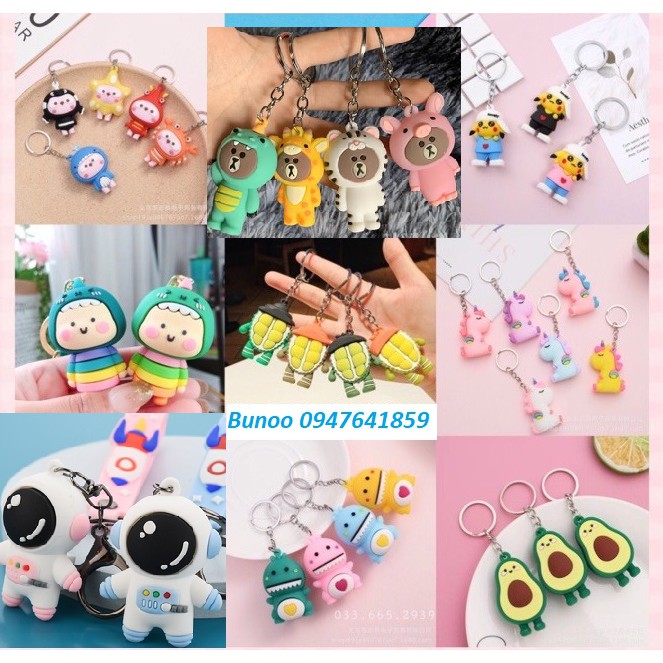 Móc chìa khóa nhiều mẫu (gửi ngẫu nhiên) Bunoo Shop