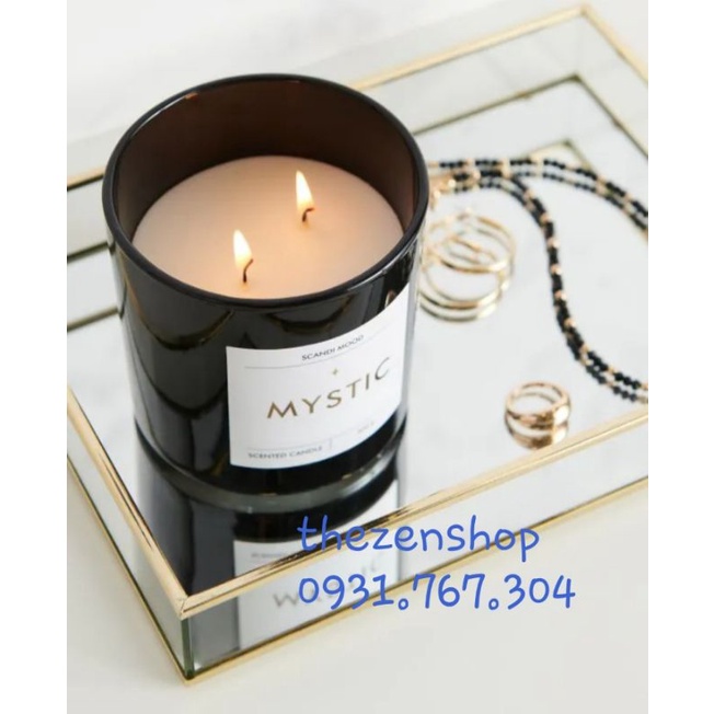 Nến thơm Châu Âu Không Khói 2 Bấc Hương Nước Hoa Cao Cấp