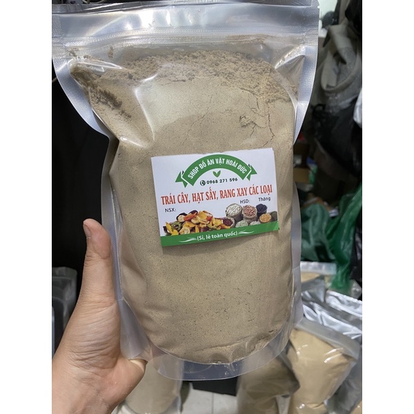 1kg Bột gạo lứt mix mè đen Healthy rang xay thơm ngon, giảm cân, lợi Sữa có video (Nhận mix các loại hạt)