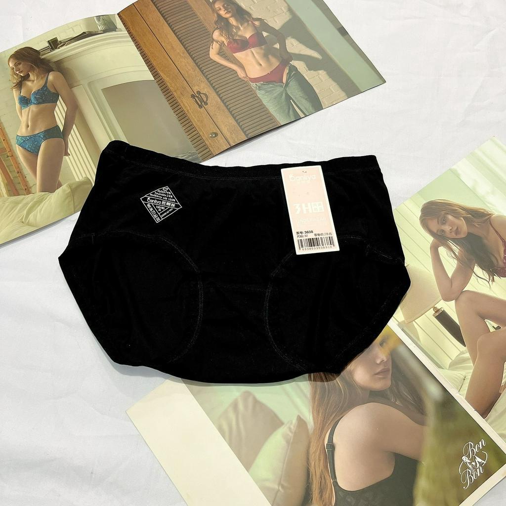 Quần lót nữ thun lạnh trơn cao cấp 3638 cạp vừa chất liệu mềm mịn thoáng mát size 50kg-60kg