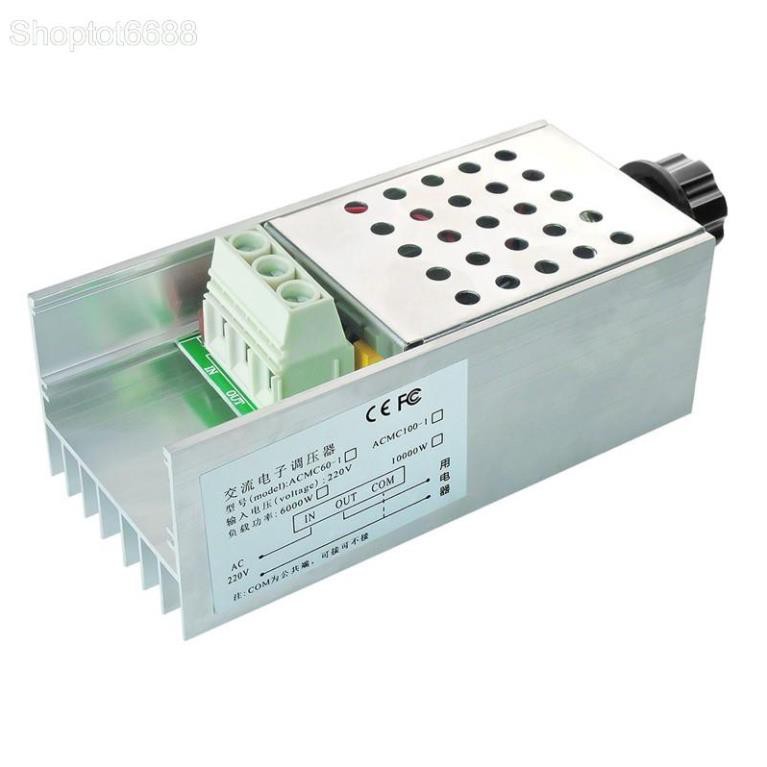 BỘ CHIẾT ÁP (DIMMER) DIM.10000W-220V CHO QUẠT SƯỞI, ÁNH SÁNG, ĐỘNG CƠ (Kho hàng Hà Nội)