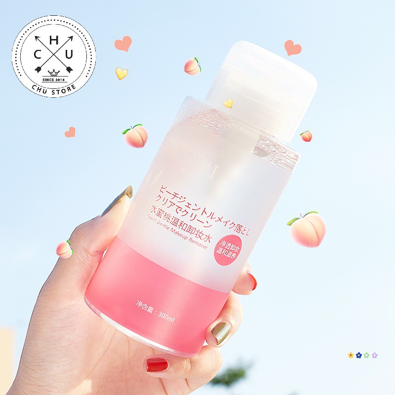 (Bán Buôn – Sỉ) Nước Tẩy Trang Heyxi Đào Peach Gentle Makeup Remover Làm Sạch Sâu Dưỡng Ẩm Da 300ml TT6 | BigBuy360 - bigbuy360.vn