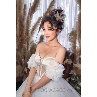 Phụ kiện cưới, hoa cài cô dâu