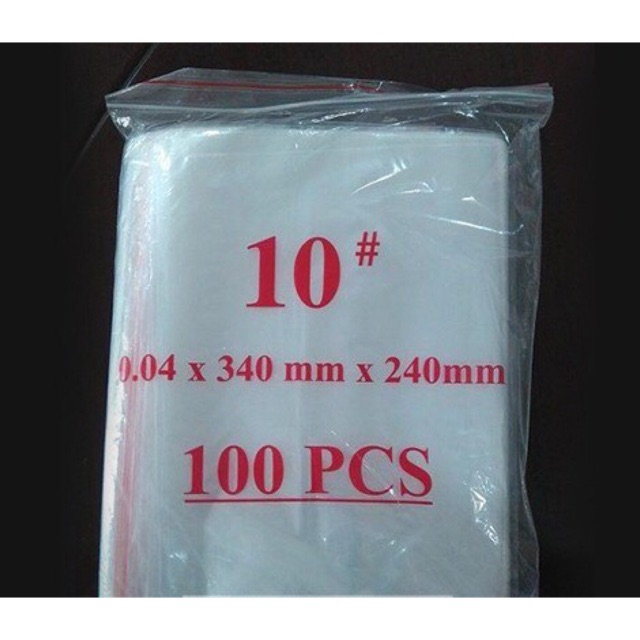 Gói 100 túi số 10 cỡ 24x34 cm