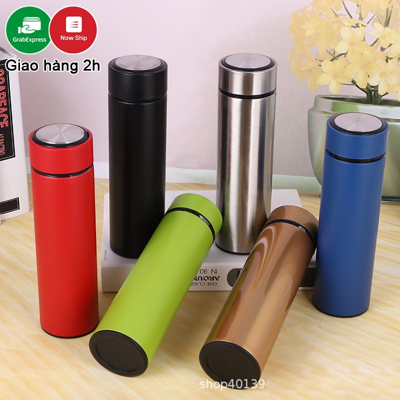 Bình nước giữ nhiệt INOX nhiều màu dáng trụ thẳng sang trọng dung tích 500ml (Kenzi-Shop)