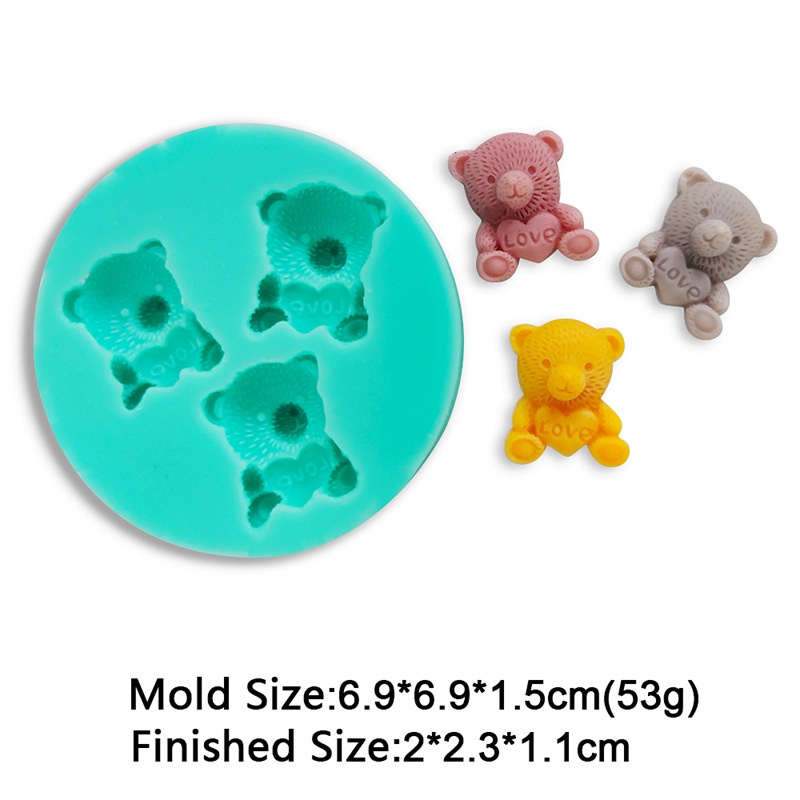 Khuôn Silicone Làm Bánh Hình Gấu Bắc Cực