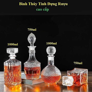 Bình đựng rượu thủy tinh – chai thủy tinh đựng rượu