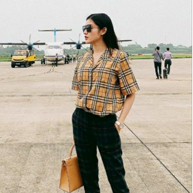 Áo sơ mi tay ngắn sọc BB cổ bẻ cao cấp🆕