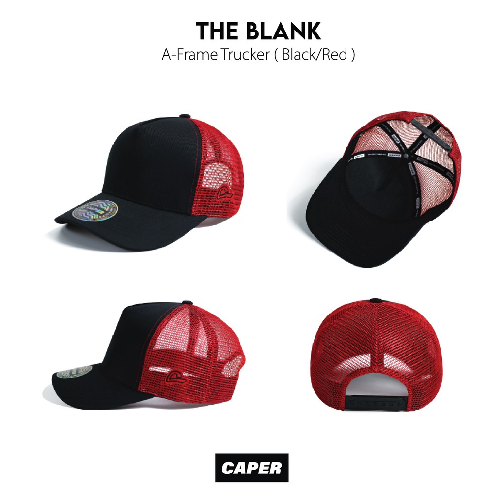 Mũ nón lưỡi trai A-Frame lưới chính hãng Caper trơn phong cách vải khaki nhiều màu