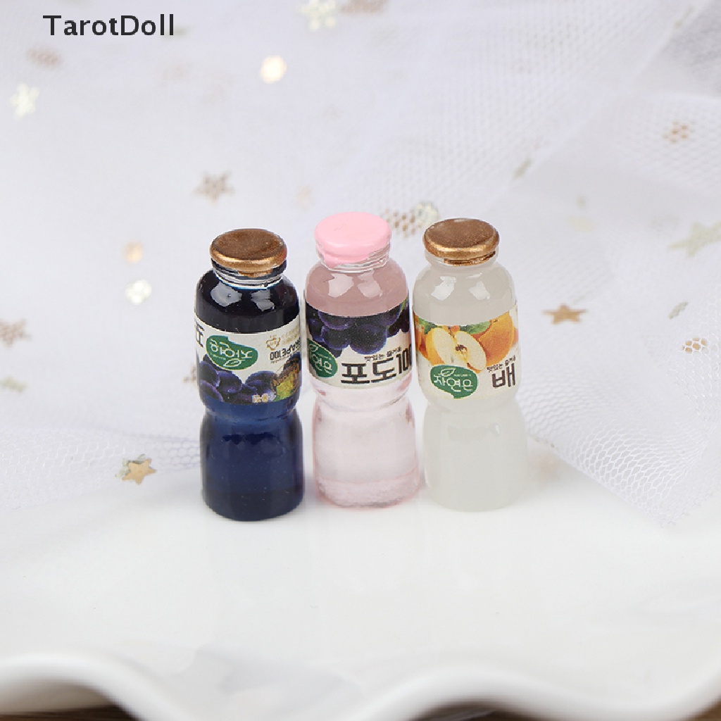 Set 5 Chai Nước Mini Tỉ Lệ 1: 12 Dùng Để Trang Trí Nhà Búp Bê