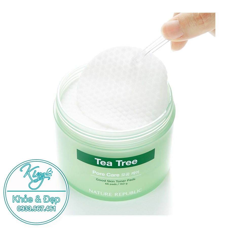 Nước Hoa Hồng Nature Republic Tea Tree Good Skin Toner Pad