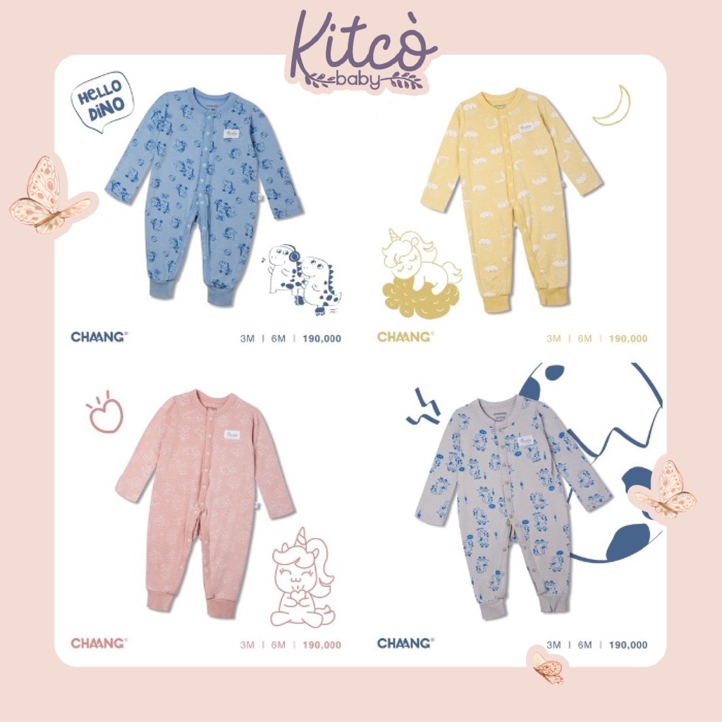 CHAANG Body dài cúc giữa PONY&DINO