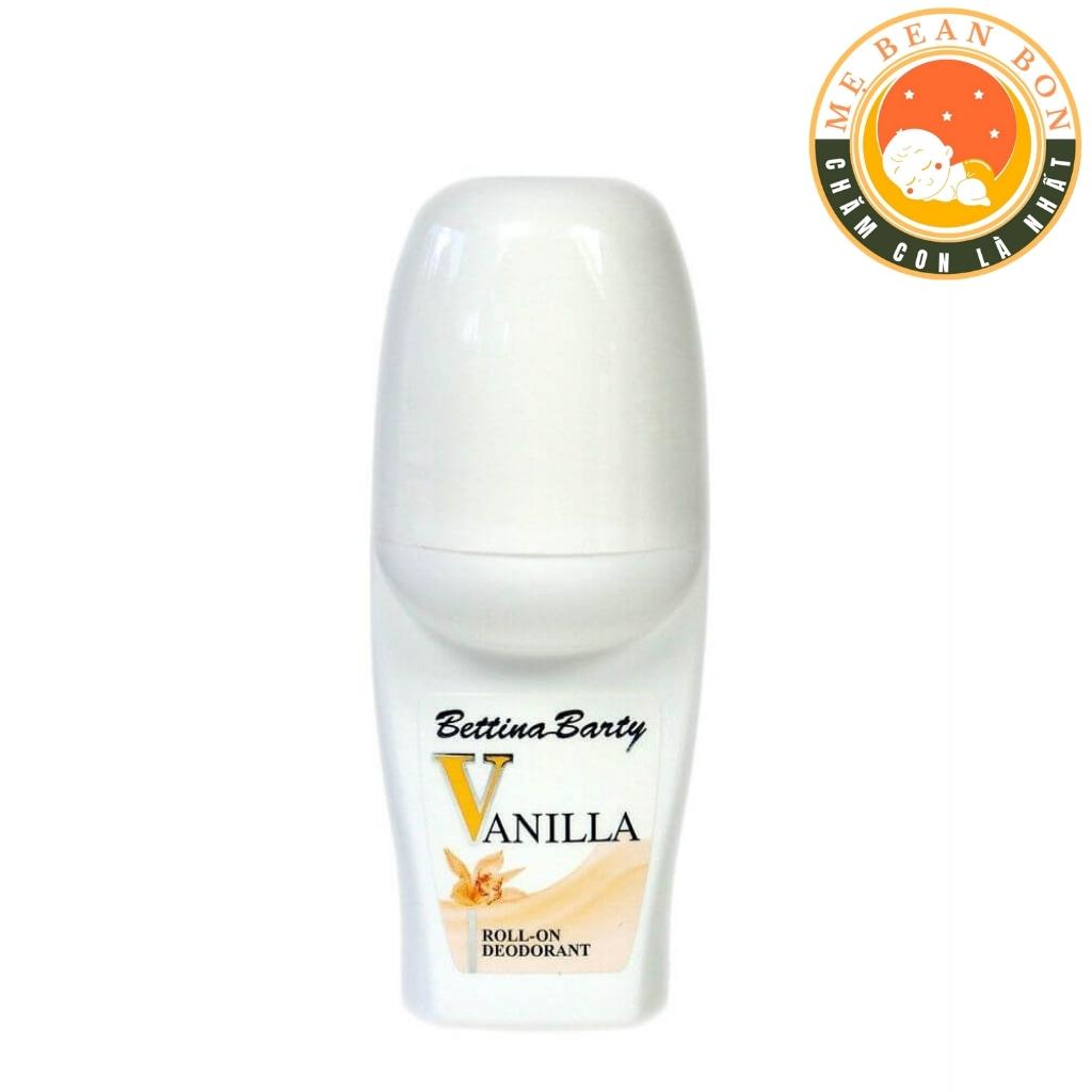 Lăn Khử Mùi hôi nách Bettina Barty Vanilla Đức 50ml cho mọi làn da khử mùi cơ thể hương vani tự nhiên thơm - mẹ bean bon