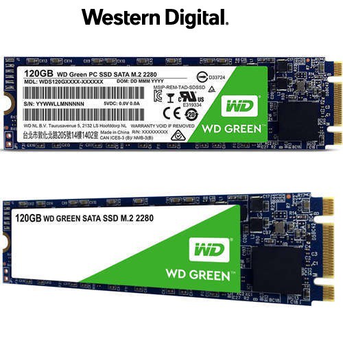  Ổ cứng SSD Western Digital Green M.2 2280 Sata III 120GB WDS120G2G0B | WebRaoVat - webraovat.net.vn