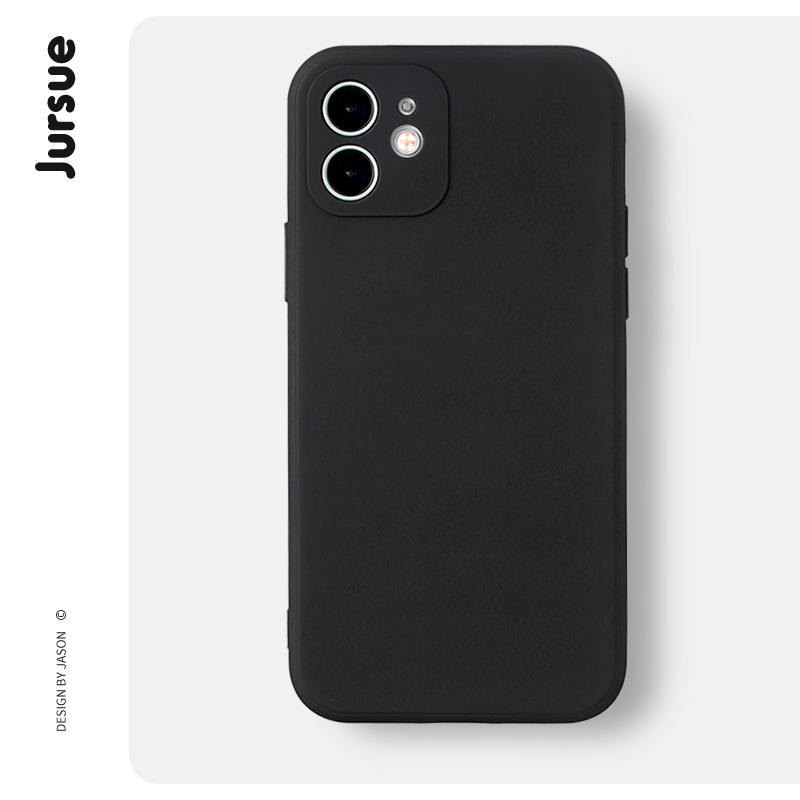 Ốp điện thoại JURSUE silicon mềm viền vuông chống bẩn Compatible for iPhone 14 13 12 11 Pro Max SE 2020 X XR XS 8 7 ip 6S 6 Plus XYH2