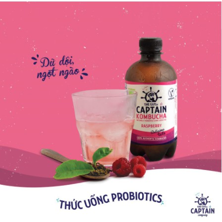 Trà Dưỡng Sinh Kombucha Hữu Cơ The Gutsy - Thức uống giàu lợi khuẩn (probiotics)