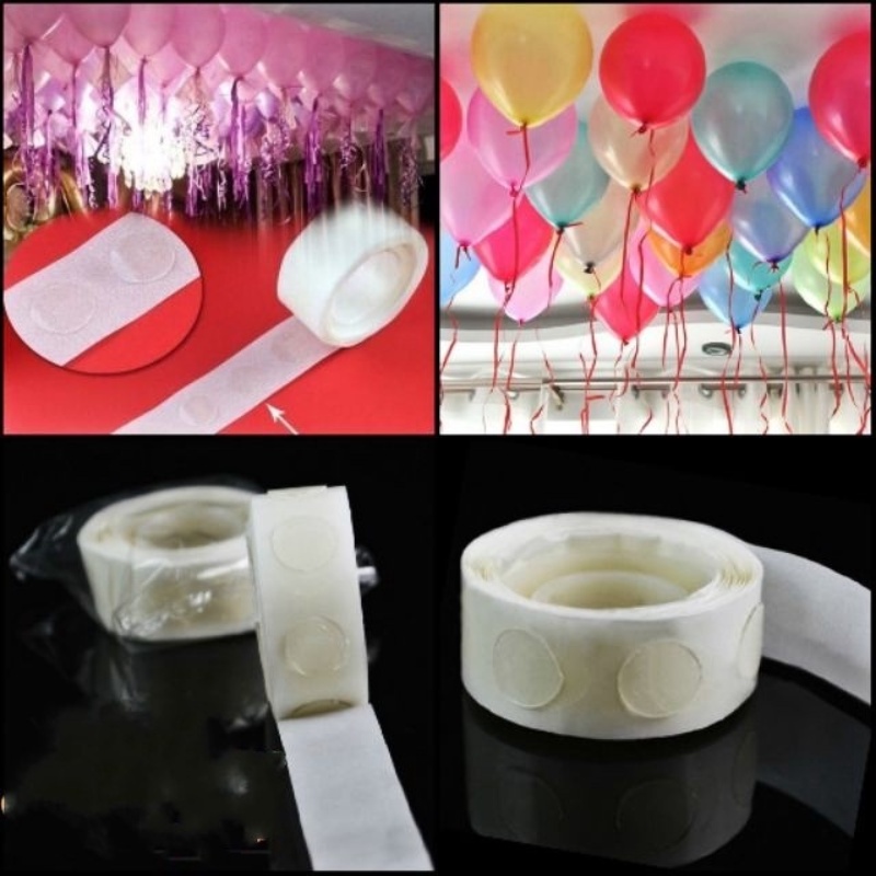 Cuộn 100 miếng dán bong bóng trang trí tiệc tùng