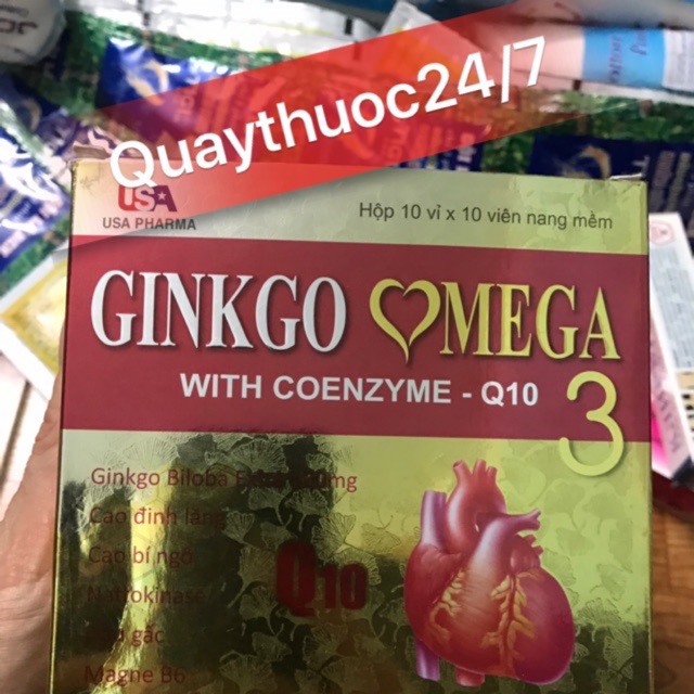 VIÊN UỐNG BỔ NÃO GINKGO OMEGA 3 ,GIÚP LƯU THÔNG TUẦN HOÀN NÃO(sản phẩm này ko phải là thuốc ko có tác dụng thay thuốc)