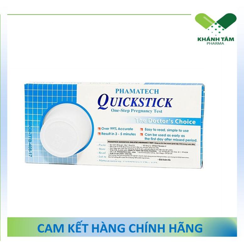 ! Que thử thai Quickstick - Pregnancy test - HCG