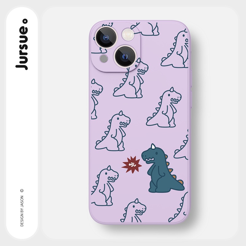 Ốp lưng JURSUE mềm hoạt hình dễ thương đẹp cho iPhone 13 12 11 Pro Max SE 2020 X XR XS ip 8 7 6 6S Plus kute Y274