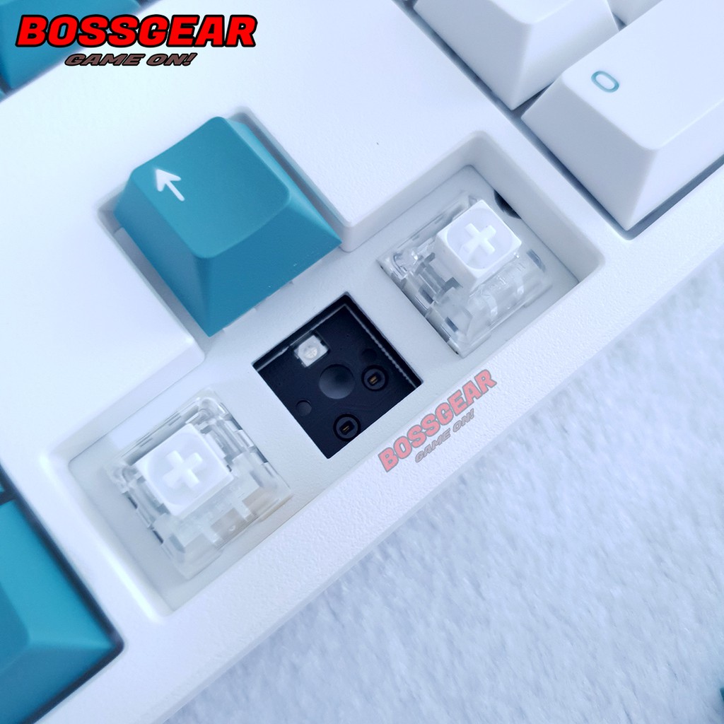 Bàn phím cơ FLEsports FL108CP Aqua Green Hotswap LED RGB Chính hãng