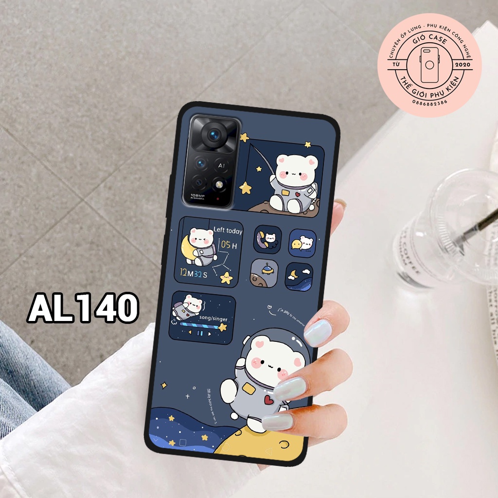 Ốp lưng XIAOMI REDMI NOTE 11/ REDMI NOTE 11S, ốp nhựa chống trầy,chống va đập hình phi hành gia độc đáo siêu hot,bền đẹp