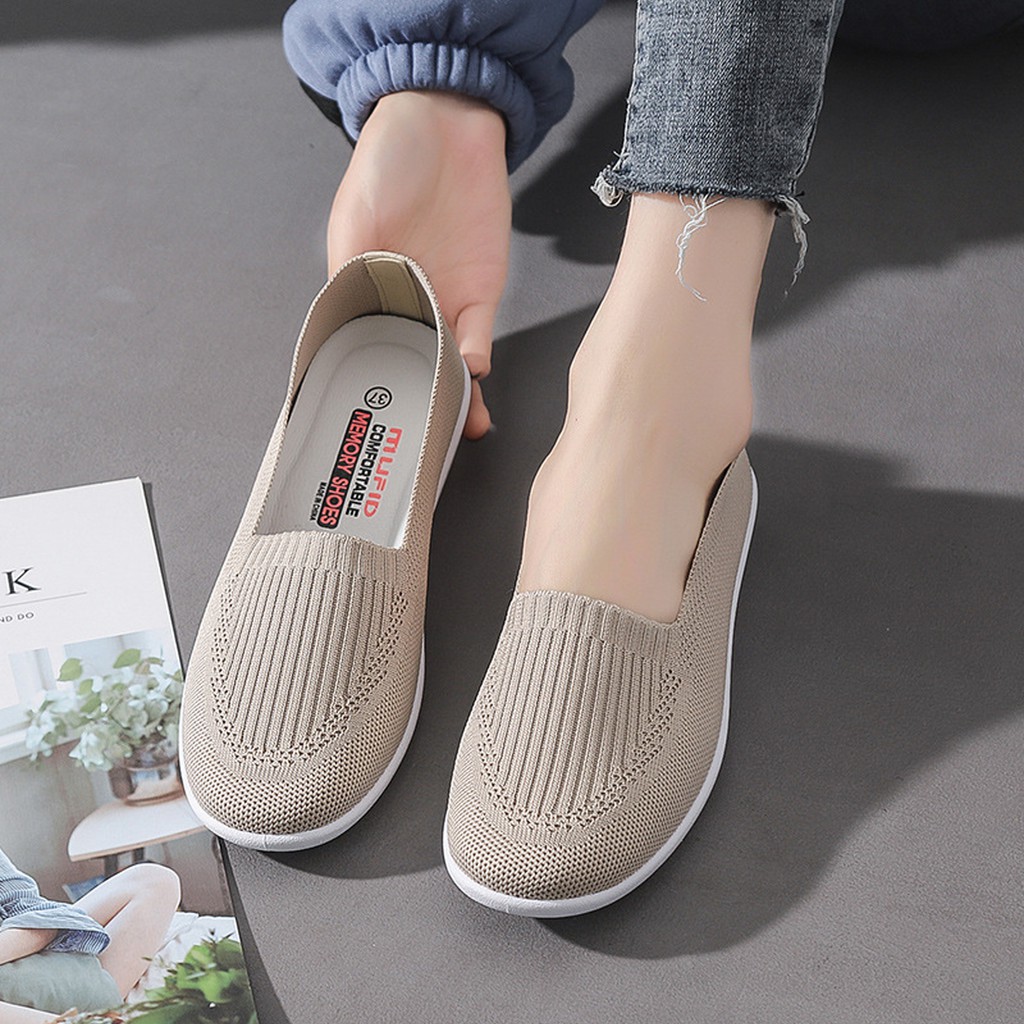 Giày Lười Xinh Siêu Nhẹ - Siêu Mềm - Siêu Thoáng 3 Màu Đen, Be, Ghi Đủ Size 35-41 Cho Các Nàng Lựa Chọn SHOP HAMI G23 | BigBuy360 - bigbuy360.vn