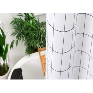 Rèm phòng tắm / Rèm cửa sổ họa tiết Sọc Ô Vuông