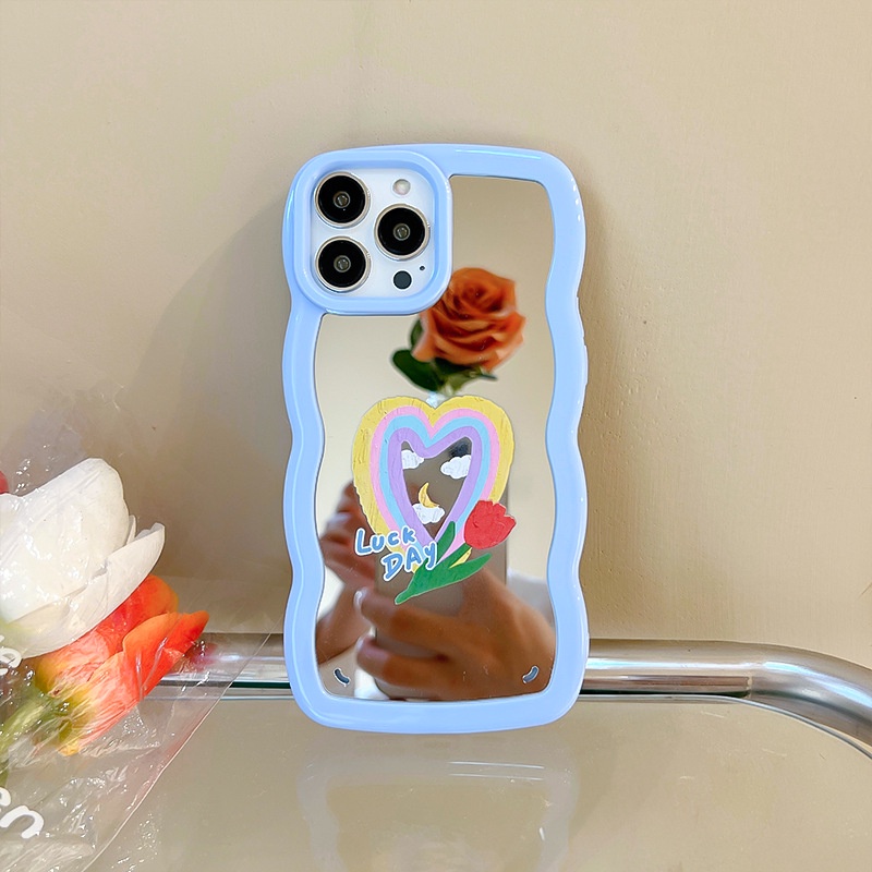 Ốp lưng iphone Phù Hợp Ốp Điện Thoại Họa Tiết Ren Tráng Gương Sang Trọng Cho iphone13Pro / 12Pro / 11 / xr Dinuo case