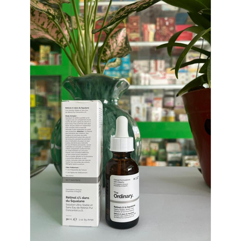 Tinh chất Retinol Squalane nồng độ ( 0.5% / 1%) 30ml, hỗ trợ sáng da, mờ thâm, chống lão hóa - Nhà thuốc Bình An