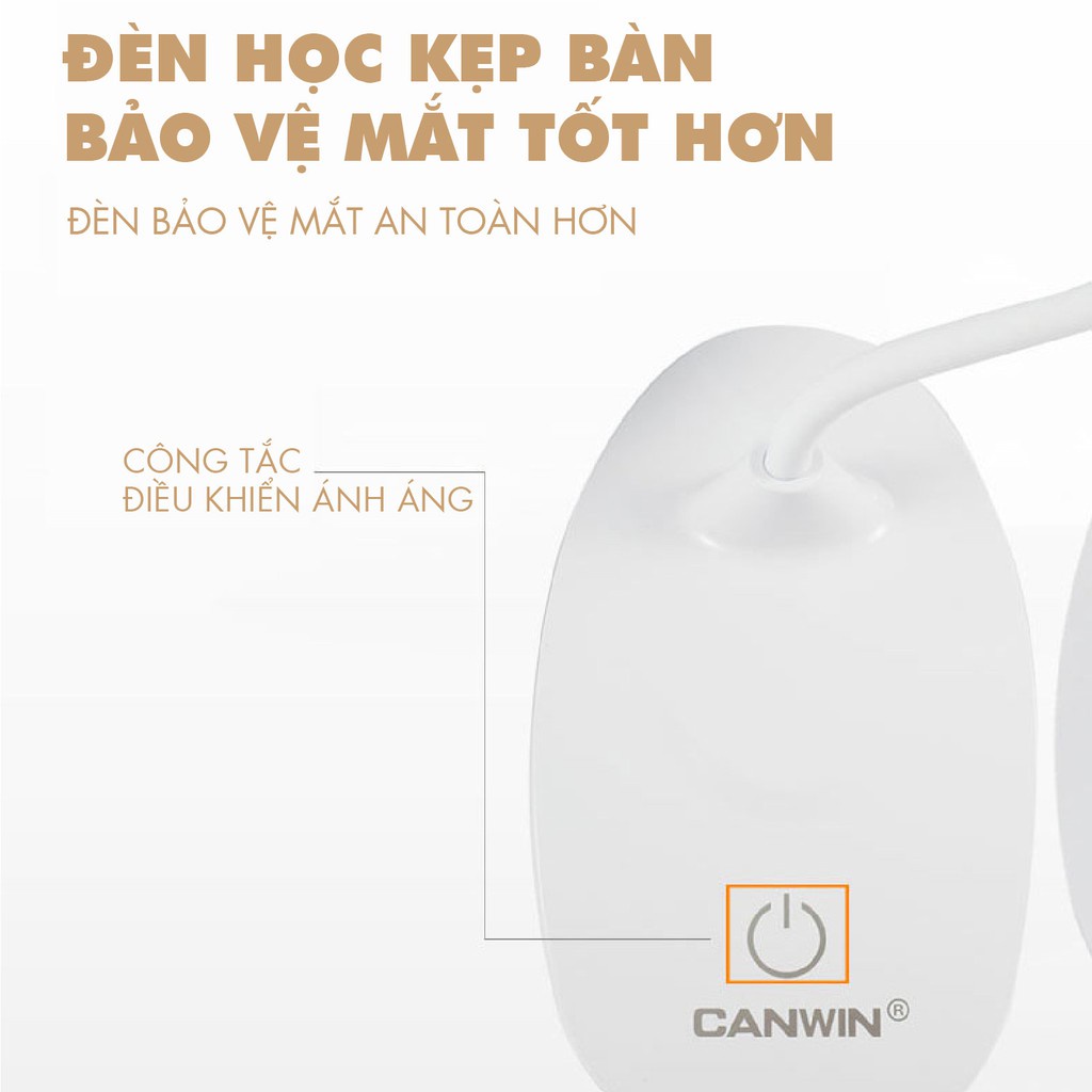 [GÍA BAO RẺ] Đèn Led chống cận thị cho bé yêu kẹp bàn