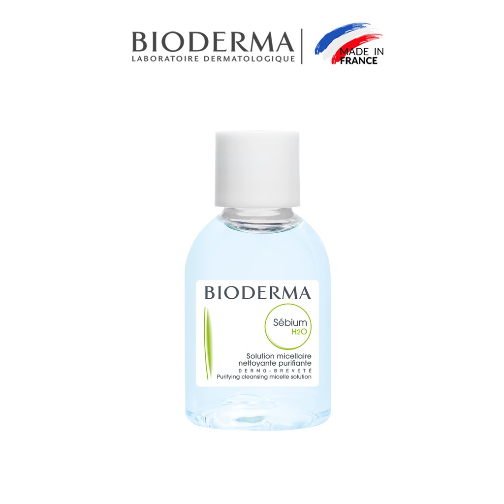 Dung dịch làm sạch và tẩy trang Micellar cho da hỗn hợp và da dầu Bioderma Sébium H2O - 20ml