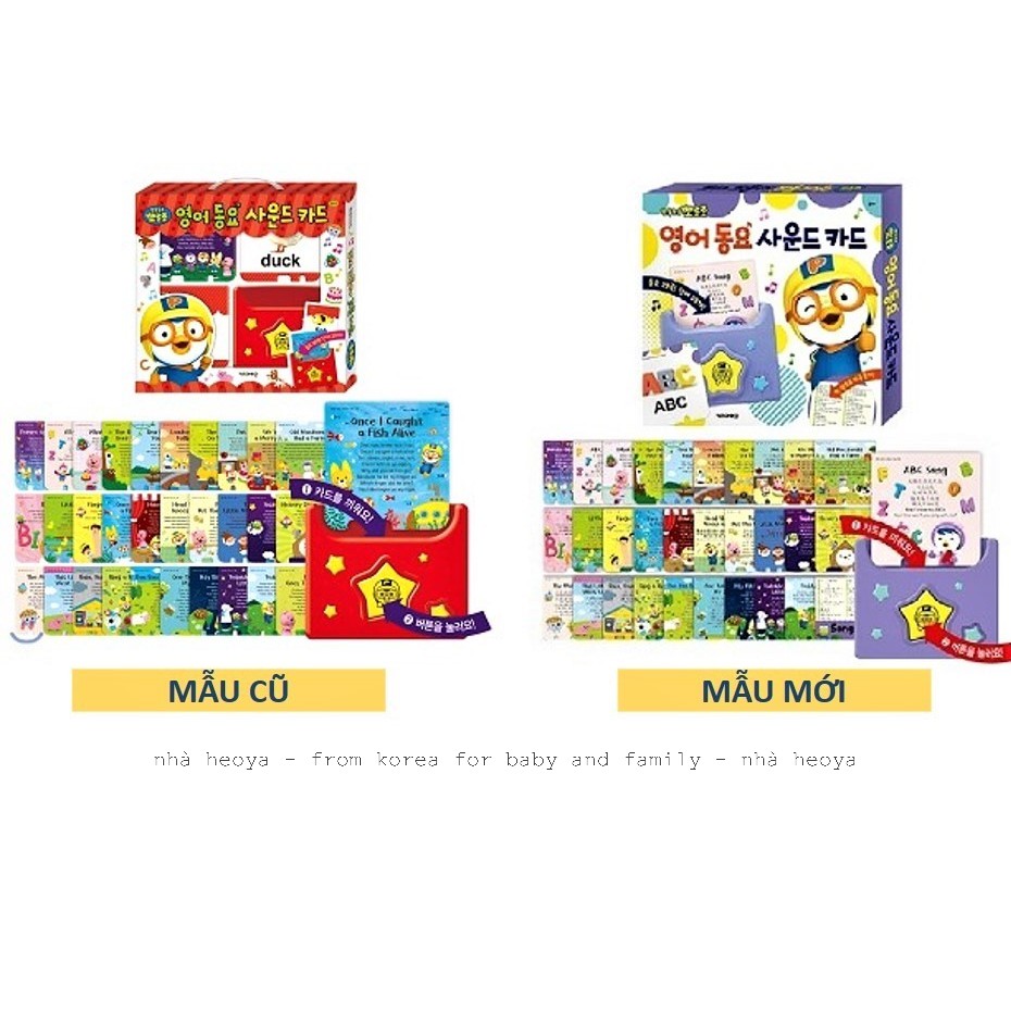 THẺ HỌC TIẾNG ANH PORORO ENGLISH SOUND CARD HÀN QUỐC