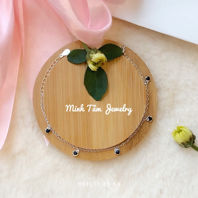 Lắc tay bạc nữ hình trái tim bạc Ý S925 cao cấp-Minh Tâm Jewelry