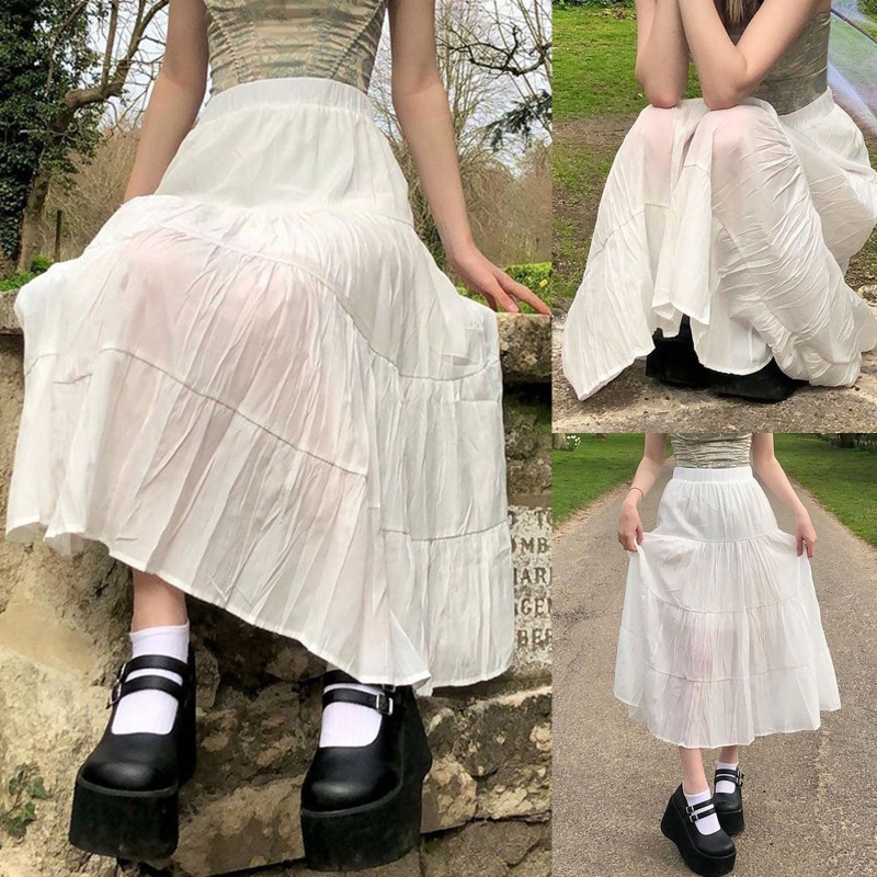 Chân Váy Midi Chữ A Eo Cao Co Giãn In Họa Tiết Hoa Lá Phối Dây Buộc Nơ Màu Xanh Lá Phong Cách Boho Cổ Điển Cho Nữ