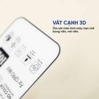 Kính cường lực iPhone Tê Giác độ cứng 9H full màn không cấn gợn, chống bám vân cảm ứng mượt, PIKAPI Phụ Kiện Chính Hãng