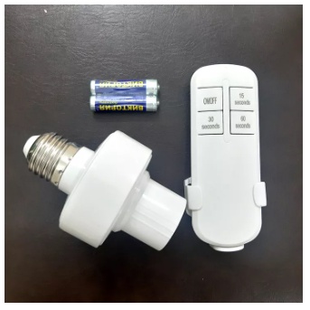 ĐUI ĐÈN ĐIỀU KHIỂN TỪ XA BẰNG REMOTE SÓNG RADIO ATA E27DK