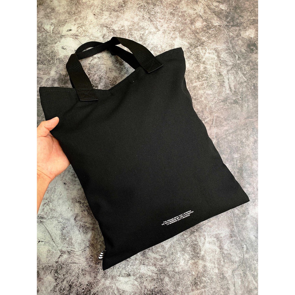 ⚡️ (ảnh thật)  Túi đeo vai adidas SHOPPER Trefoil Logo ToteBag Black - DW5215 / Ảnh Thật / Xuất Dư Full Tag CODE