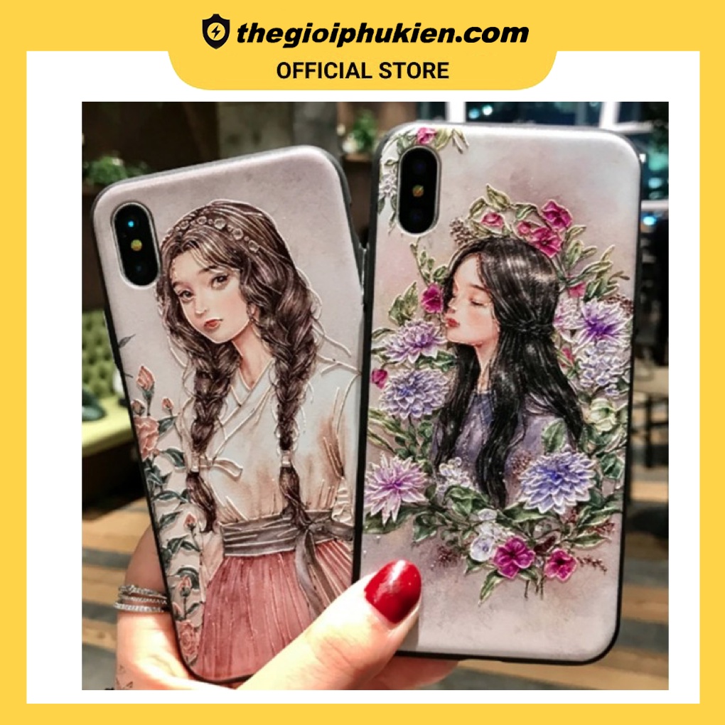Ốp iPhone hình cô gái trong tranh đủ phân loại 6/6s/7/8 Plus/X/XS Max/XR/11 Pro Max - a209