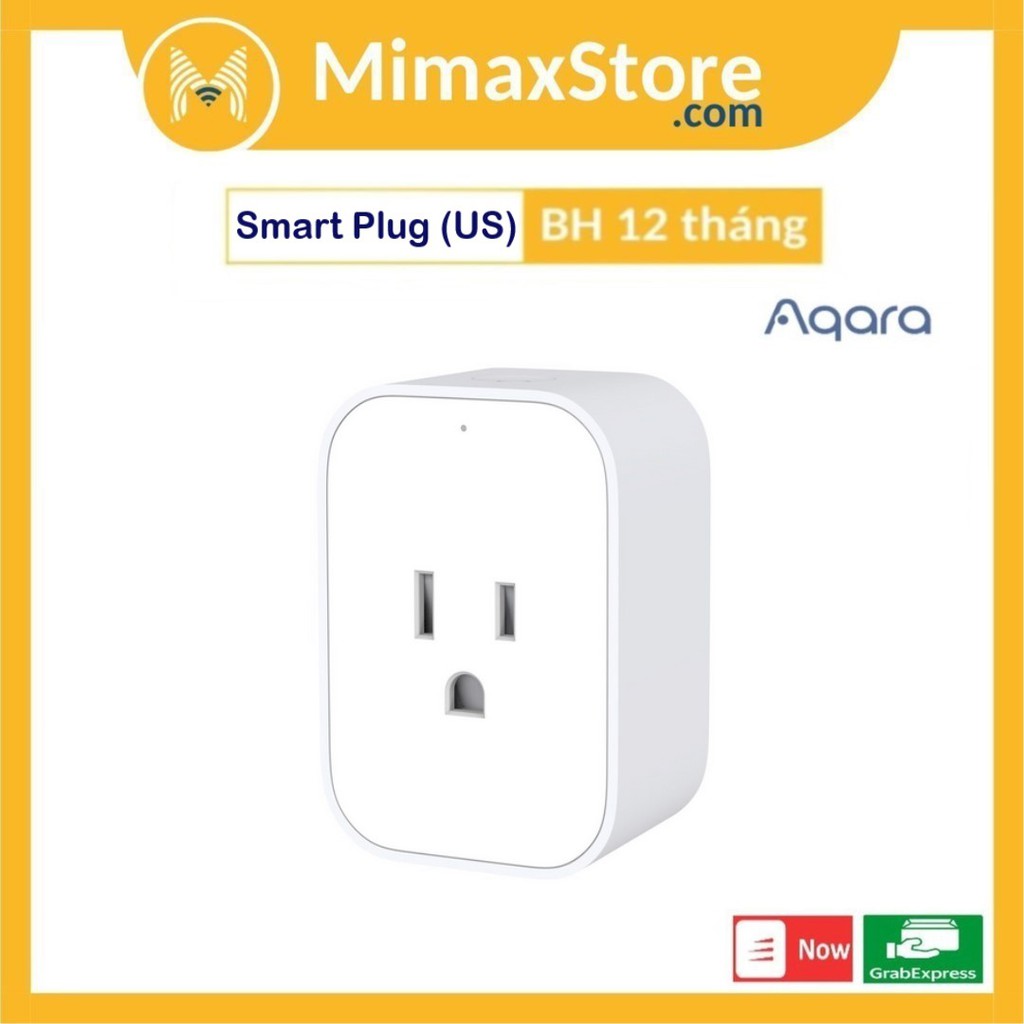 Ổ Cắm Điện Thông Minh Tiêu Chuẩn Mỹ Aqara Smart Plug (US) ZNCZ12LM | Hàng Chính Hãng | Bảo Hành 12 Tháng