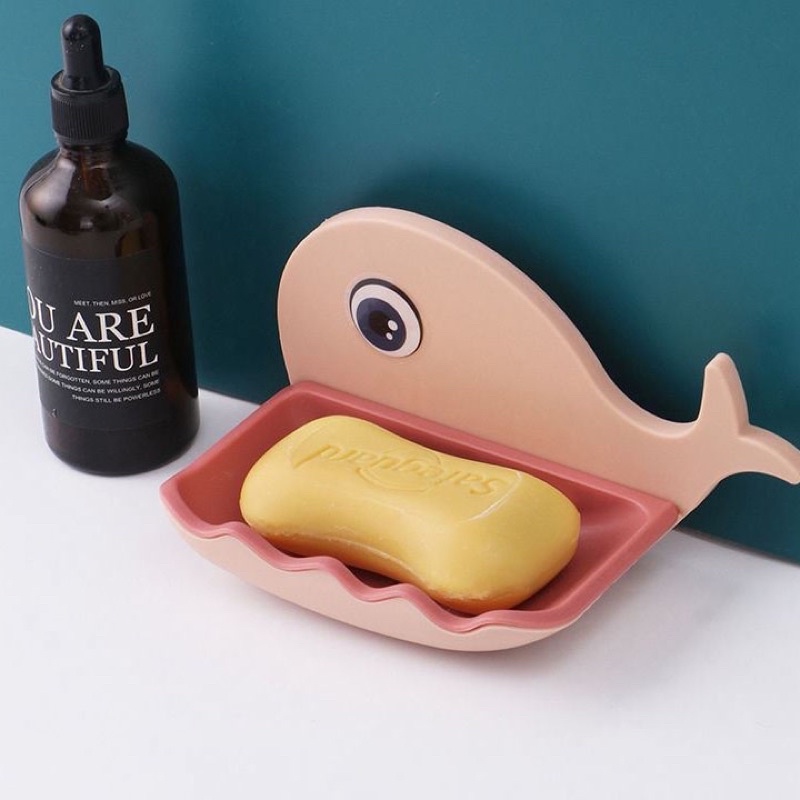 Kệ Xà Phòng Cá Heo Kệ Đựng Đồ Đa Năng Có Lỗ Thoát Nước Siêu Chắc