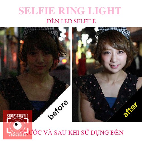 Đèn LED Selfie Trợ Sáng Chụp Hình