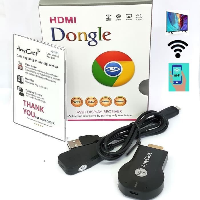 Anycast Thiết Bị Chia Sẻ Hình Ảnh Qua Wifi Hdmi Dongle / Anycast