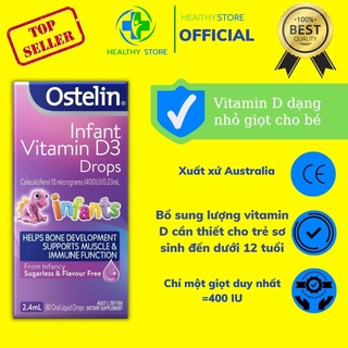 Vitamin d ostelin drop 2,4ml dạng giọt úc